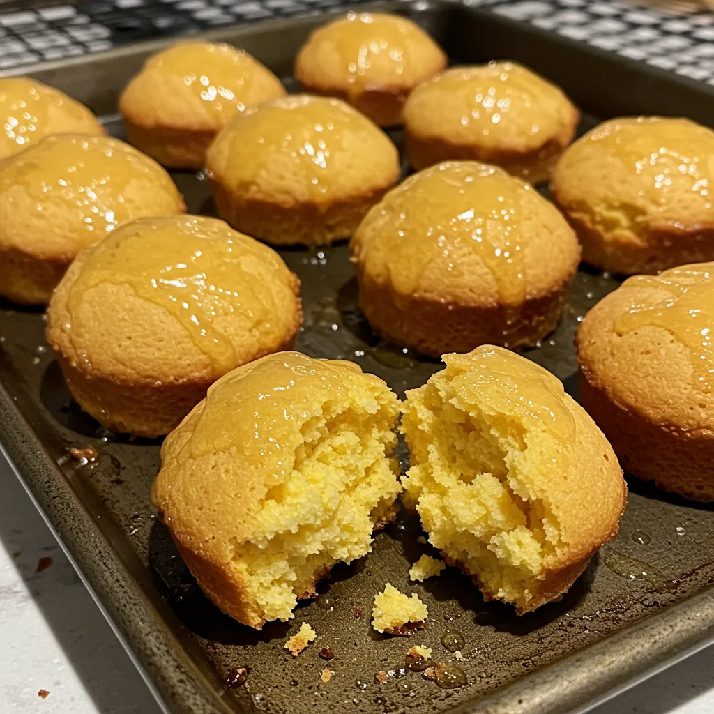 Southern-style Honey Butter Cornbread Poppers